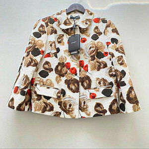 NWT Dolce & Gabbana‎ Floral Print Jacket Size 46
